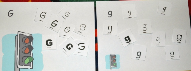 G or g Letter Sort