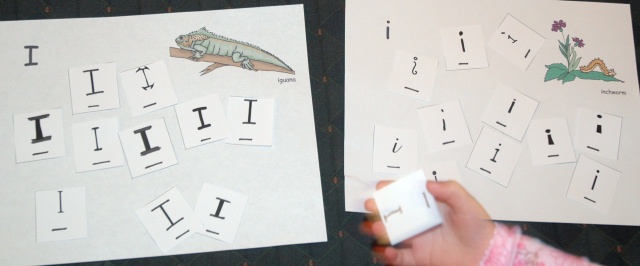 I or i Letter Sort