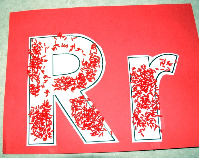 Red Rice Rr Letter Art