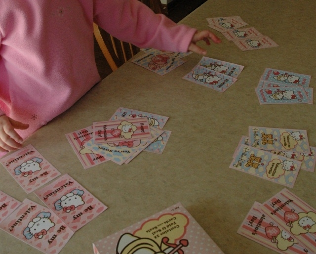 Valentine Card Sorting