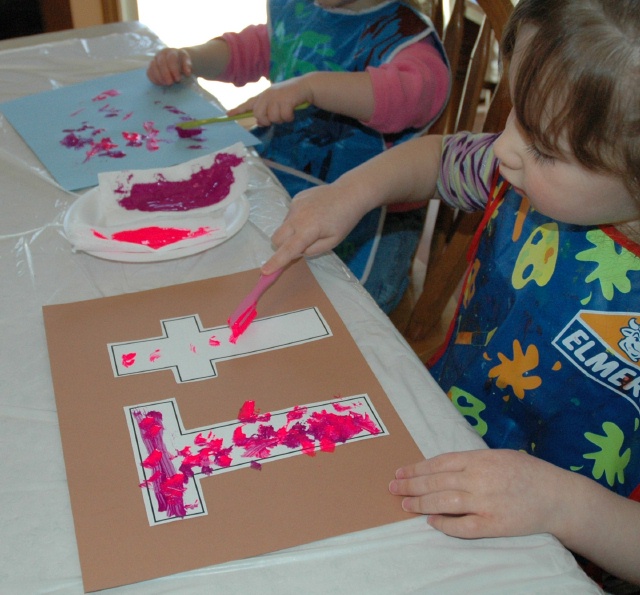 Textured Toothbrush Tt Letter Art