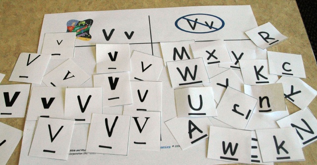 Vv Not Vv Letter Sort