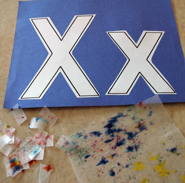 Wax Paper Xx Letter Art