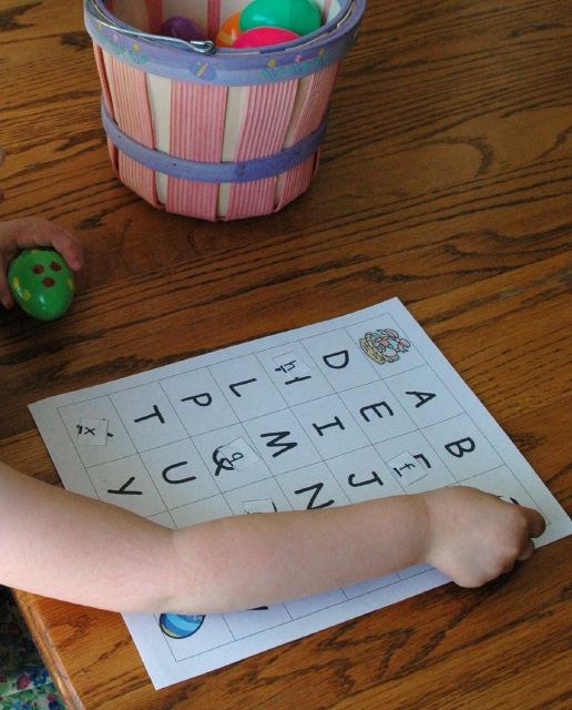 Egg Letter Mat