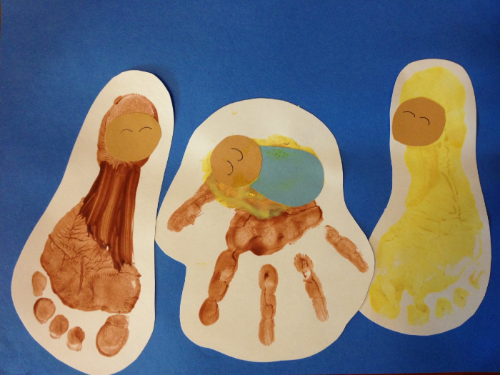 Handprint Baby Jesus