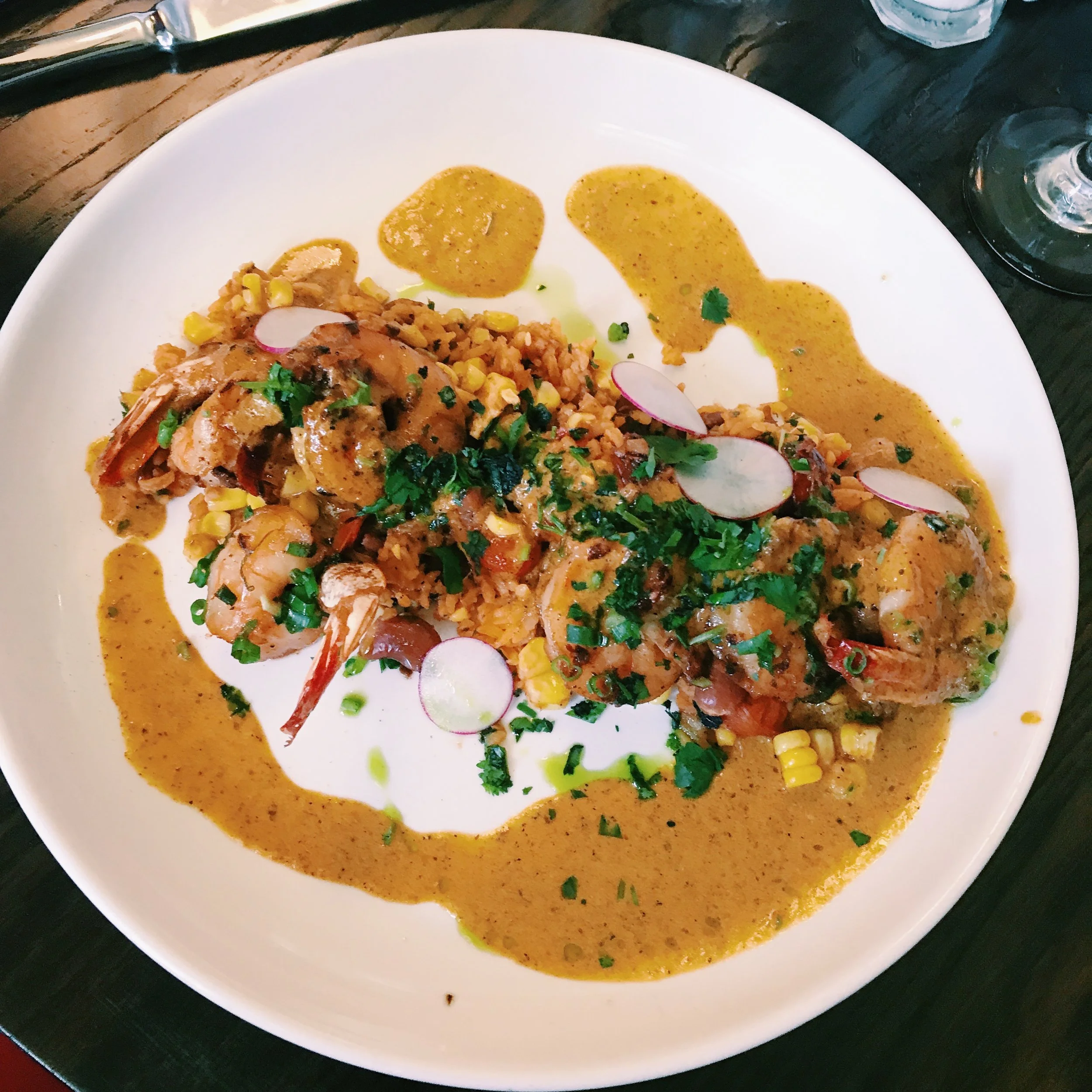 Pan Roasted Louisana White Shrimp @ The Country Club