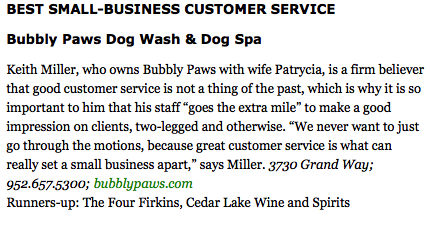 best small business customer service in Minneapolis