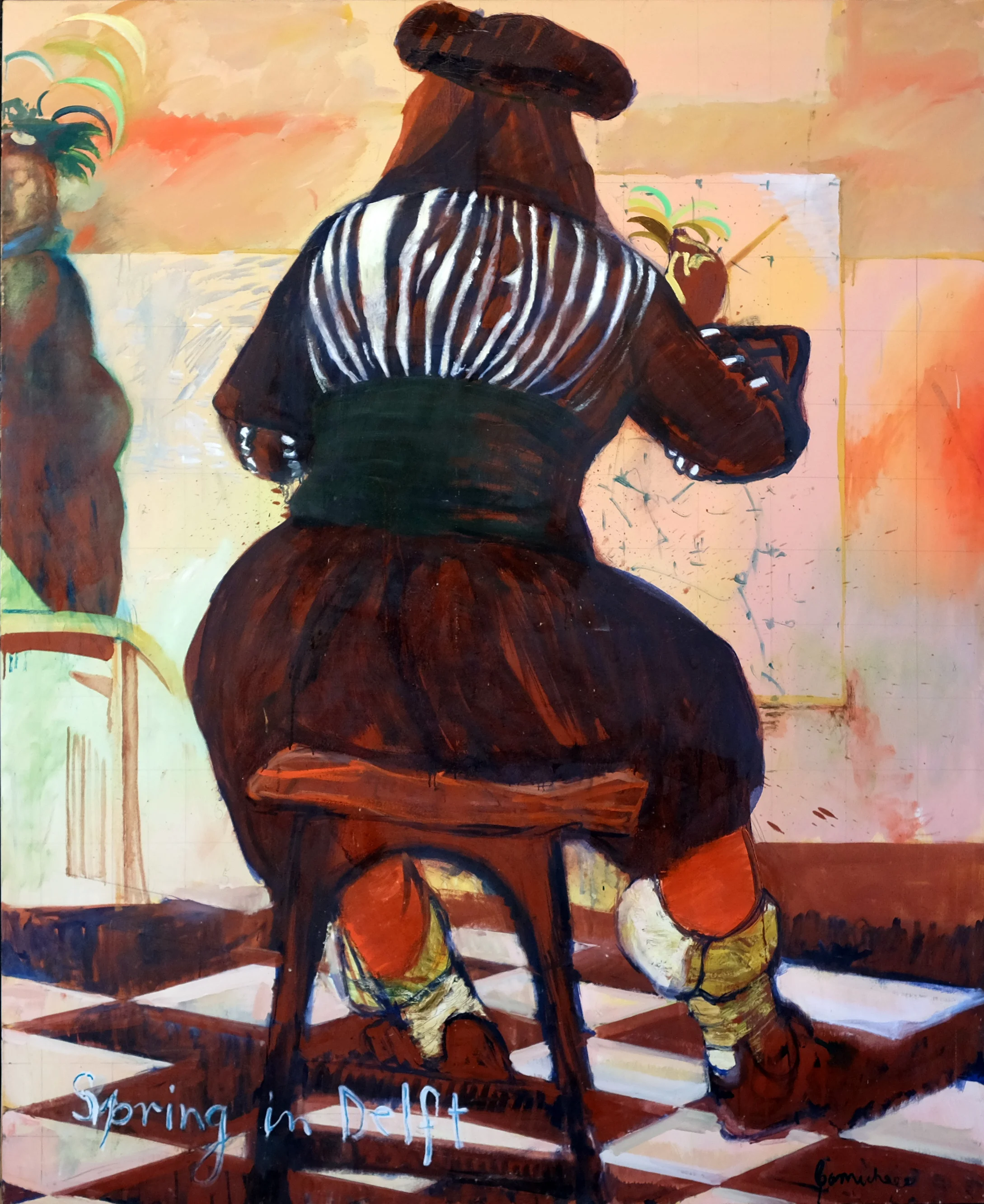  Spring in Delft after Vermeer 1997 167cmx137cm 