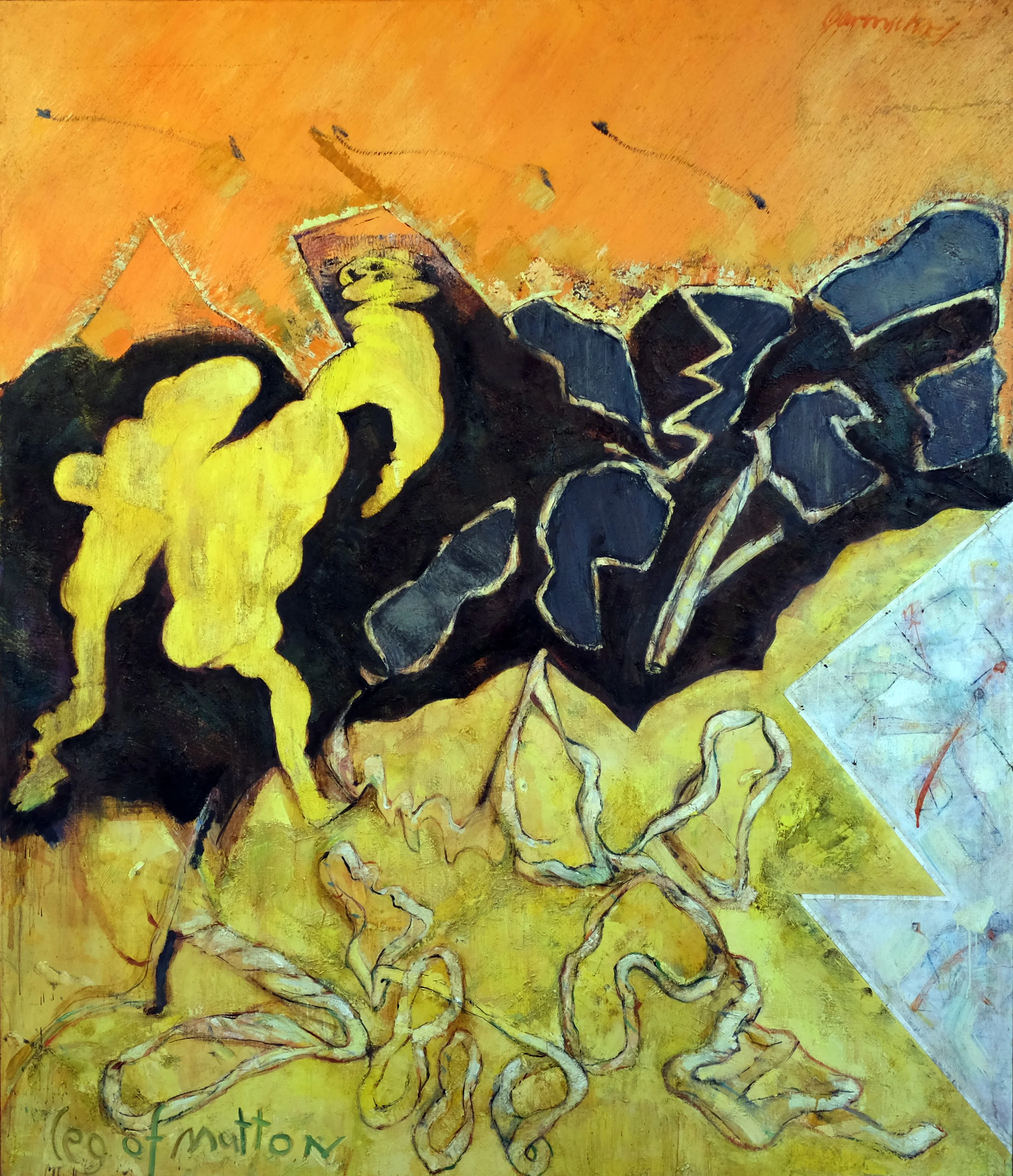  Leg of Mutton (Left side of Family Portrait Triptych) 1983 181cmx215cm Oil on Linen 