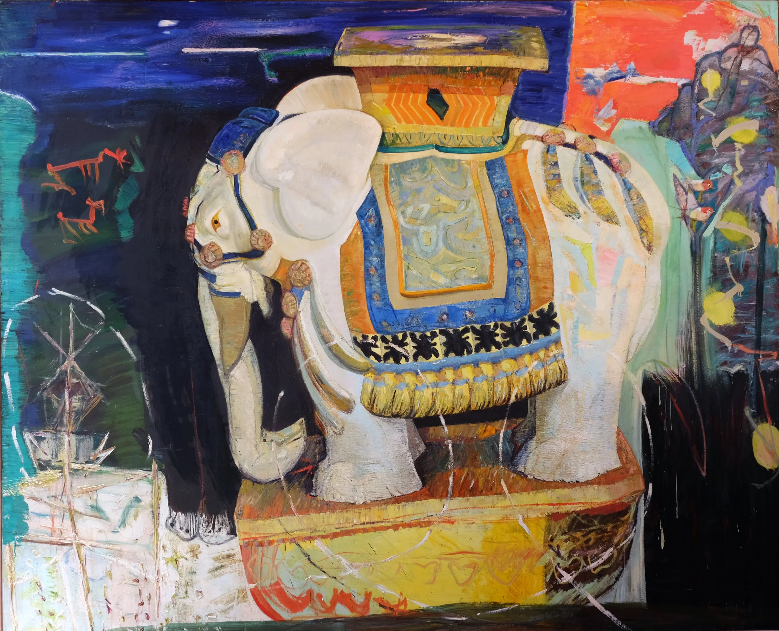  The First Day 1989 190cmx144cm Oil on Linen 