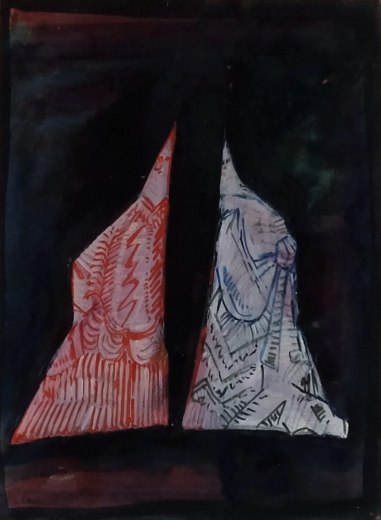  a la Mode No21&nbsp; 1998 35cmx25cm Watercolour on paper 