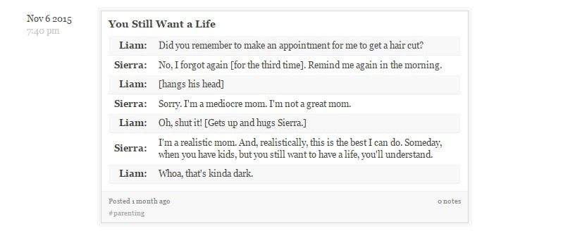 Excerpt from Liam Says