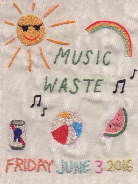 Music Waste poster from Red Gate Arts Society