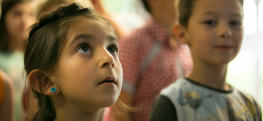 Film still from Miss Kiet's Children