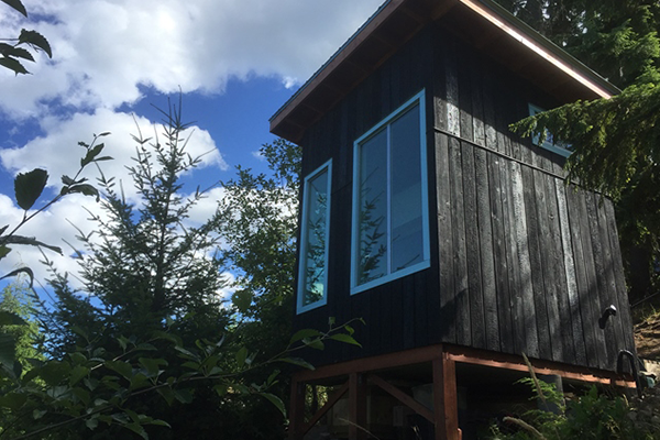 Germaine Koh, Home Made Home: Hemlock Micro-Studio, 100 sq. feet off-grid dwelling, 2015-2016