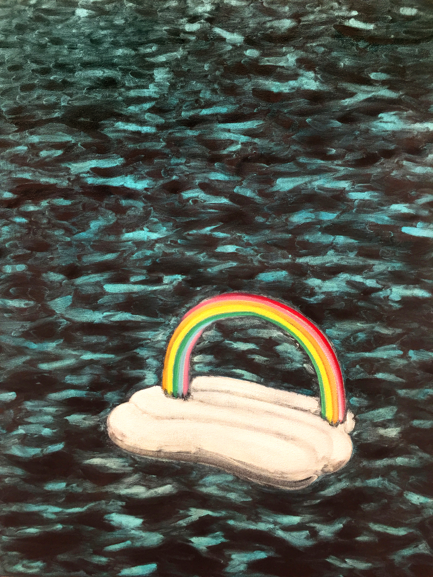 Artwork: Angus Ferguson, Charon , 2018 (oil and acrylic on canvas)