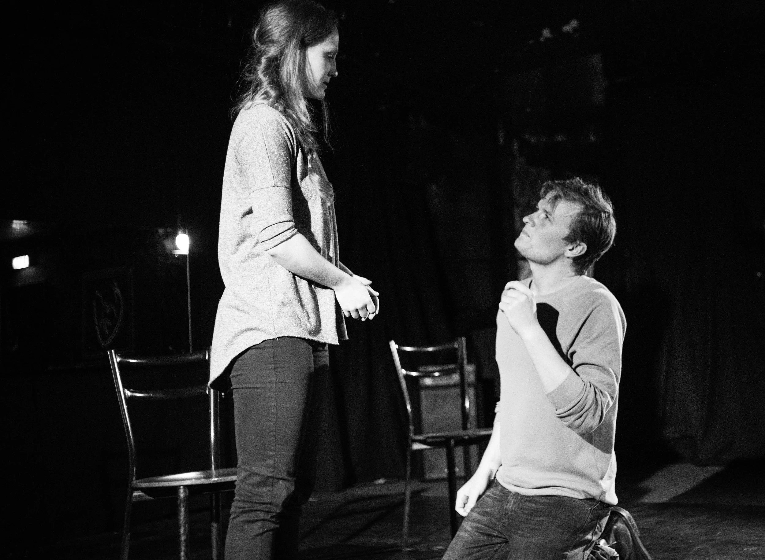 British actors Peter Dewhurst and Fiona Hardy portray Adam and April