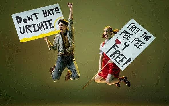 Studio 58 flows talent in Broadway satire "Urinetown"