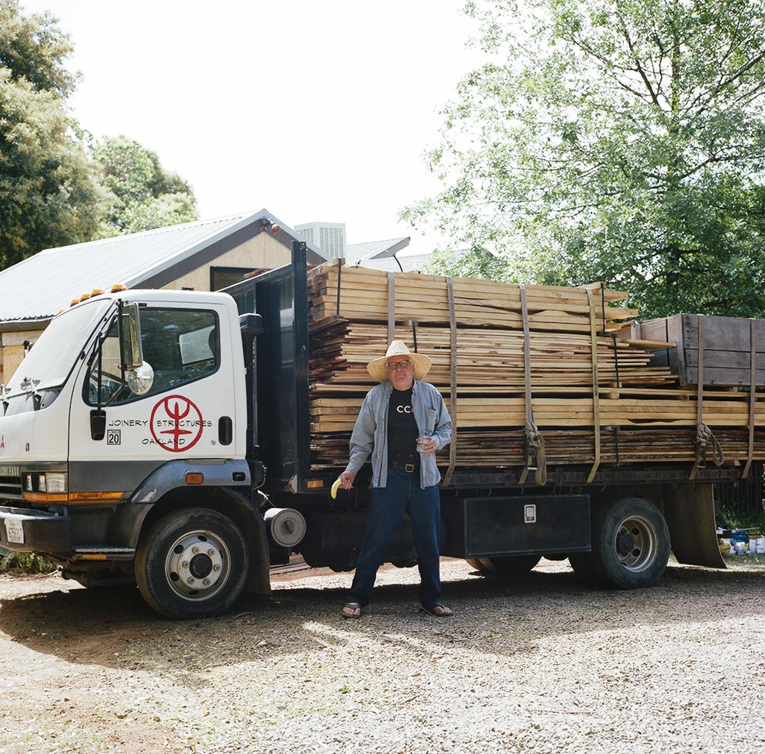 From 2012 - 2015, I worked with a group of artists led by Paul Discoe and organized by Jesse Schlesinger to build a house using traditional Japanese joinery. Only some of us were trained woodworkers, but the building process became part of our practice, as detailed in our teacher’s book Zen Architecture . In the spirit of what the house eventually became – a classroom – we learned as we went. All of the major work was performed off-site, then the pieces were brought to site for assembly. The barn raising was an all-hands-on-deck situation, and after such a long time coming, a truly joyous event. These images celebrate the process, which took place over many, many seasons. 