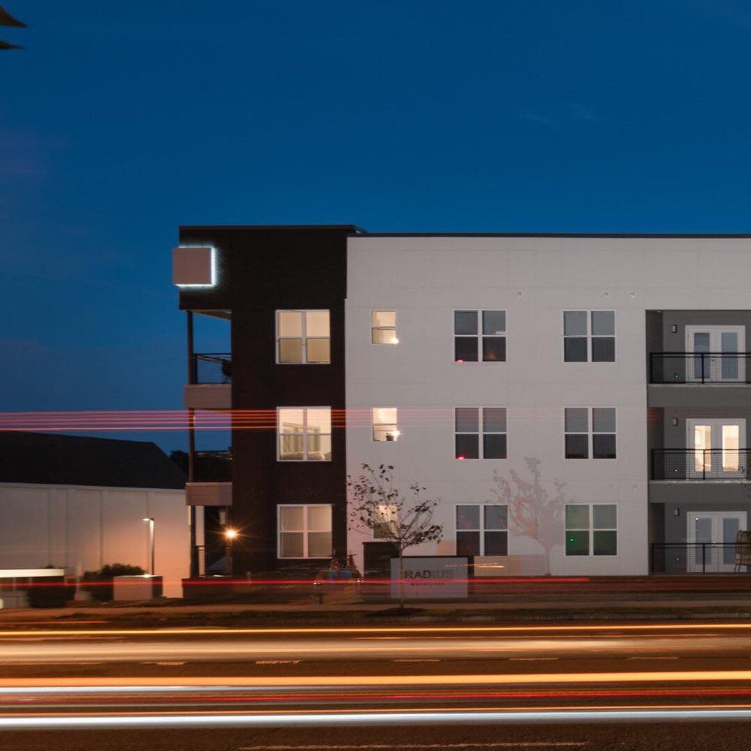 Evening at Radius at Donelson Apartments. 

Contrasting neutrals, industrial finishes, and modern design; simple, yet striking. 
.
.
.
#design #architect #architects #architecturephotography #commercialarchitecturesolutions #designinspiration #comple