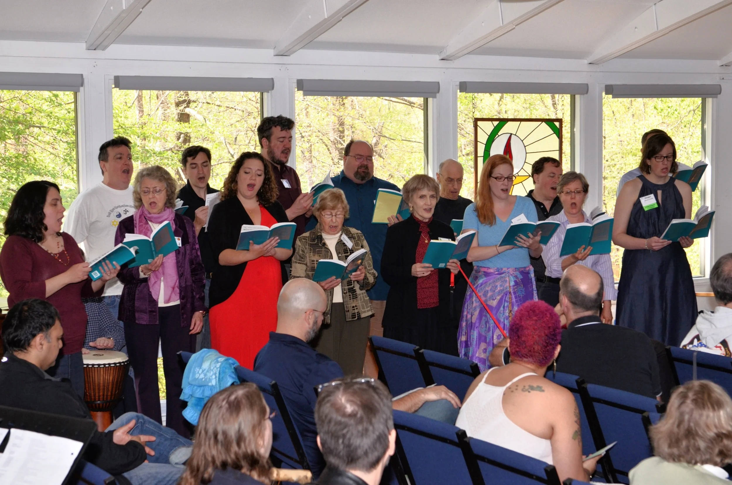 The UUCR Choir Making Beautiful Music