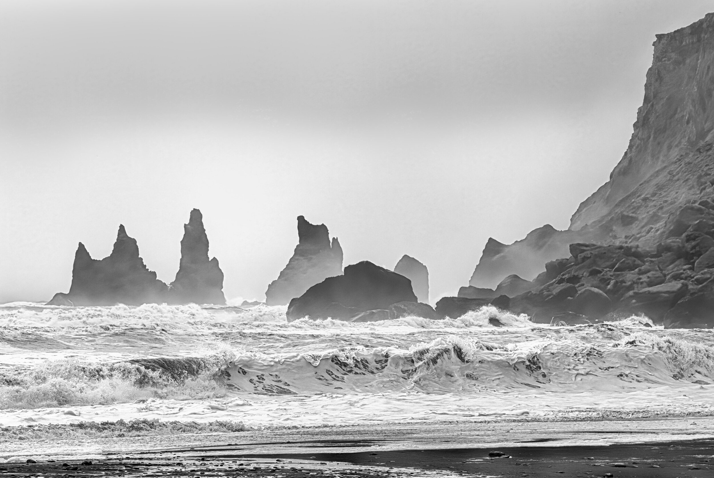 "Sea Stacks on a Stormy Day"