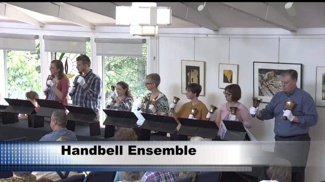 The handbell choir provides lovely music several times a year.
