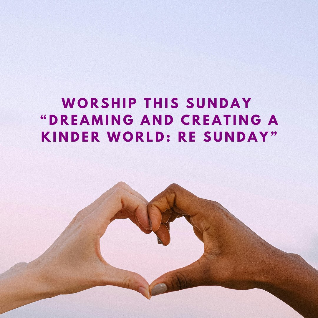 Join us this Sunday at 10am for our weekly service. This week, Rev. Aileen Fitzke &amp; Linda Weaver will lead us in a celebration of our youth. Our young people often mention their desire for a more kind and accepting world. Join them them in a high