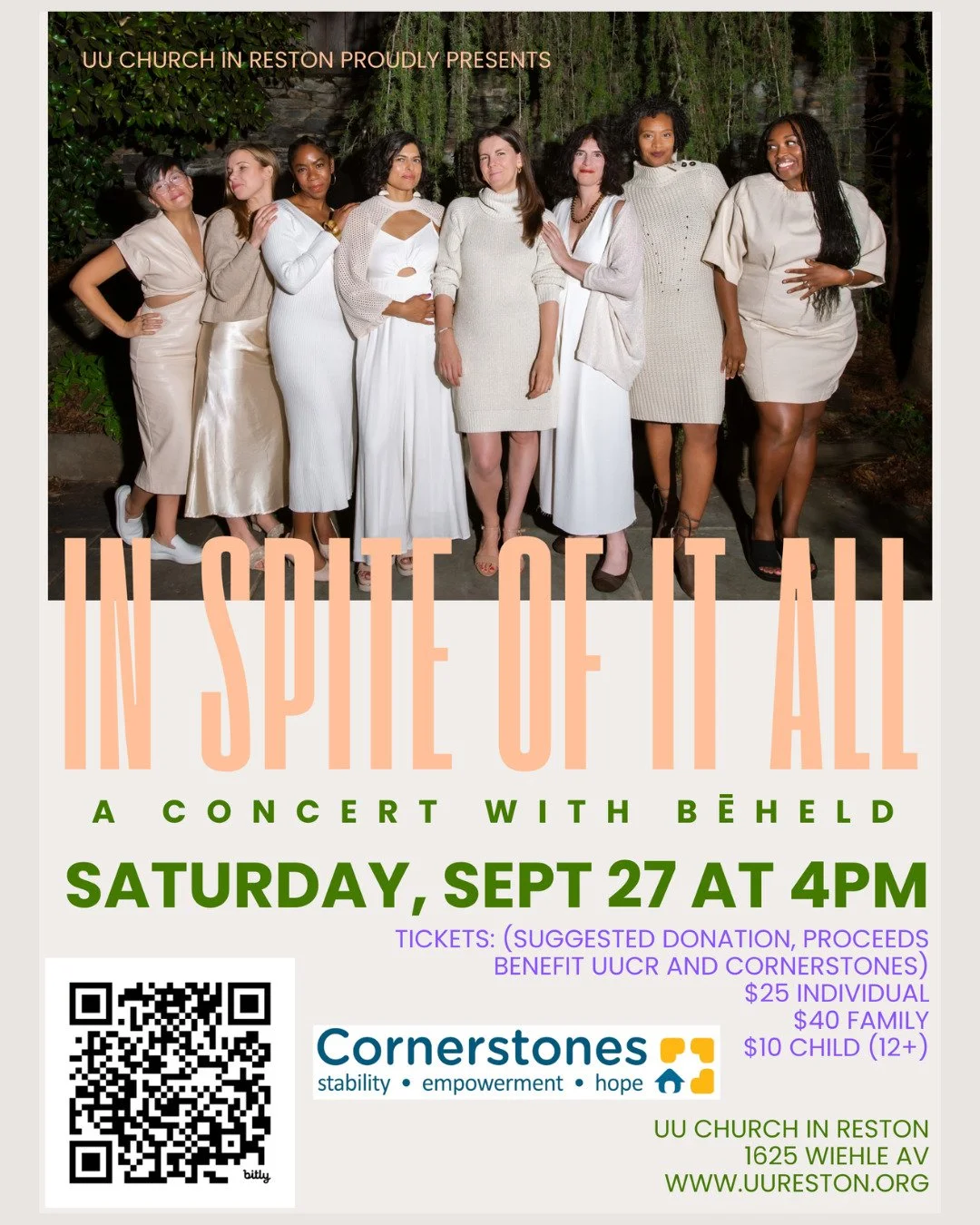 🚨 IN SPITE OF IT ALL | a concert with bēheld | September 27 at 4 PM

British singer/songwriter @jessieware asks: Can we keep moving in the after hours? Can we keep loving on the edge of doubt? There is so much to grieve, to fear, and to long for. Ho