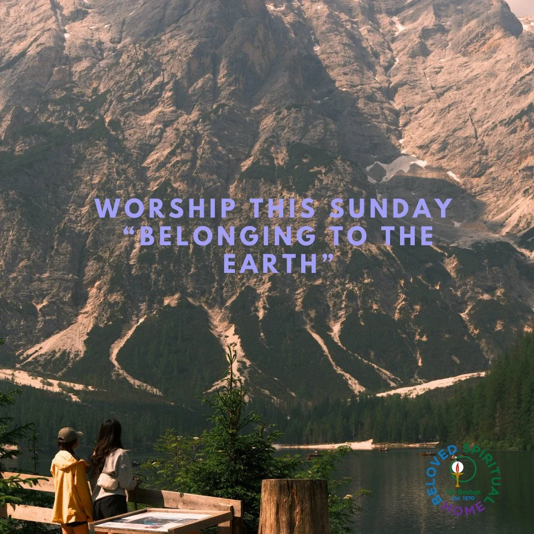 Join us this Sunday at 10am as Rev. Aileen explores what it means to belong to our Earth. 

We are interconnected with everything around us. We forget that we belong to the earth rather than the earth belonging to us.

#Earth #Reston #Worship #belong
