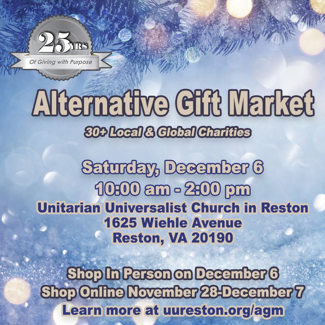 🎁Celebrate 25 Years of Giving With Purpose at the 2025 Alternative Gift Market 🎁

We&rsquo;re continuing a quarter century of turning compassion into action with the Northern Virginia Alternative Gift Market. The event has raised more than $635,000