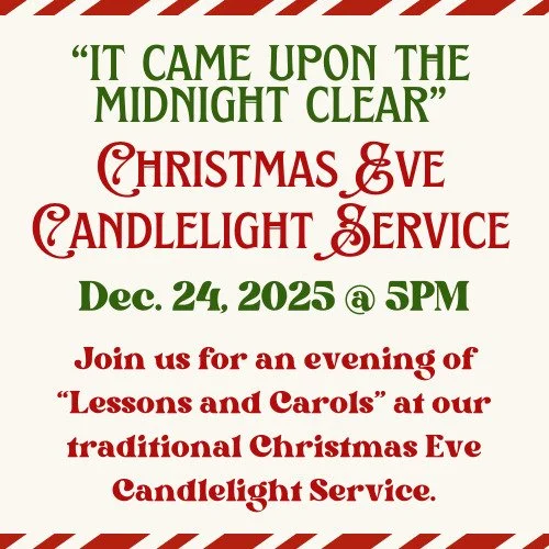 Join us for a beautiful Christmas Eve evening of Lessons and Carols&mdash;music, story, and candlelight as we celebrate the season together. 🕯️🎄

Service is at 5pm in our sanctuary &amp; online via Zoom. All are welcome!

#christmaseve #lessons&amp