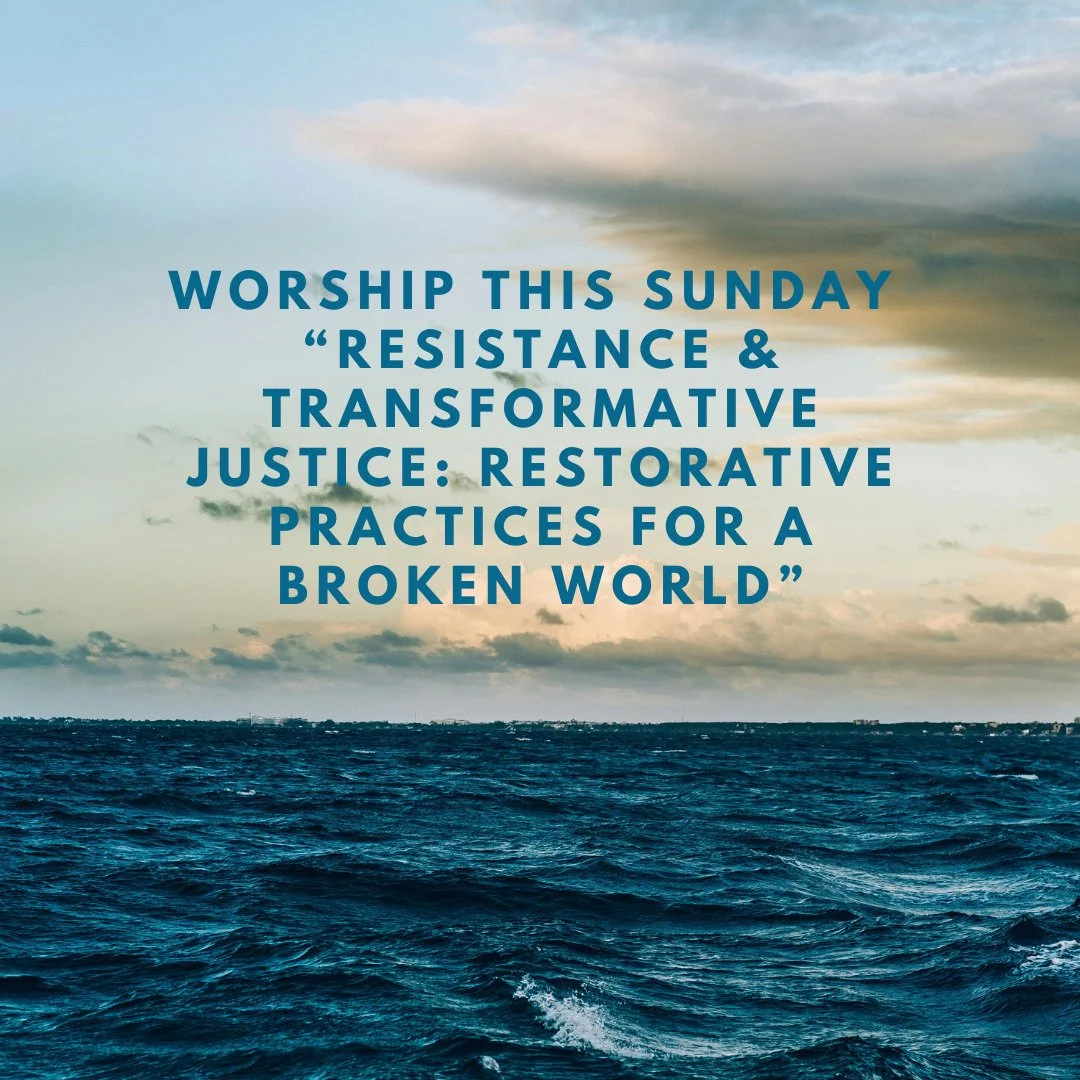 Join us this Sunday at 10am for our weekly service. This week, guest minister Rev. Jessica James will delve into resistance &amp; restorative justice. 

For better or worse, conflict is a fact of the human condition. Some days it feels like the entir