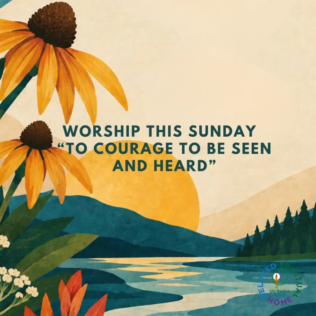 Join us this Sunday for our celebration of Indigenous Peoples' Day. 

Rev. Aileen will explore the ways in which Indigenous people have struggled to be seen and heard and yet have created movements that keep their history and language alive.

#reston