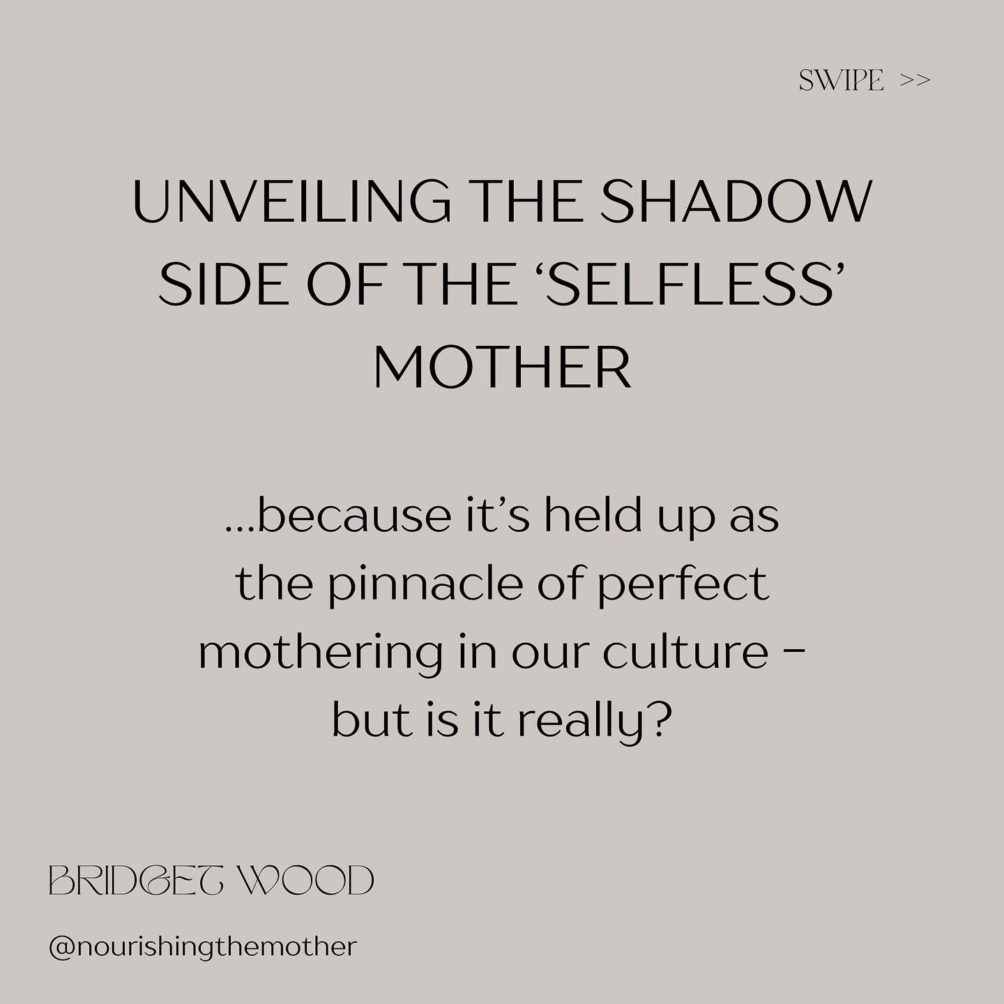 The moment you recognise that whatever you label as &lsquo;selfless&rsquo; has within it an inherent selfishness, you lead your own life, rather than being lead by your social conditioning 🥸

This week on the @nourishingthemother podcast we get into