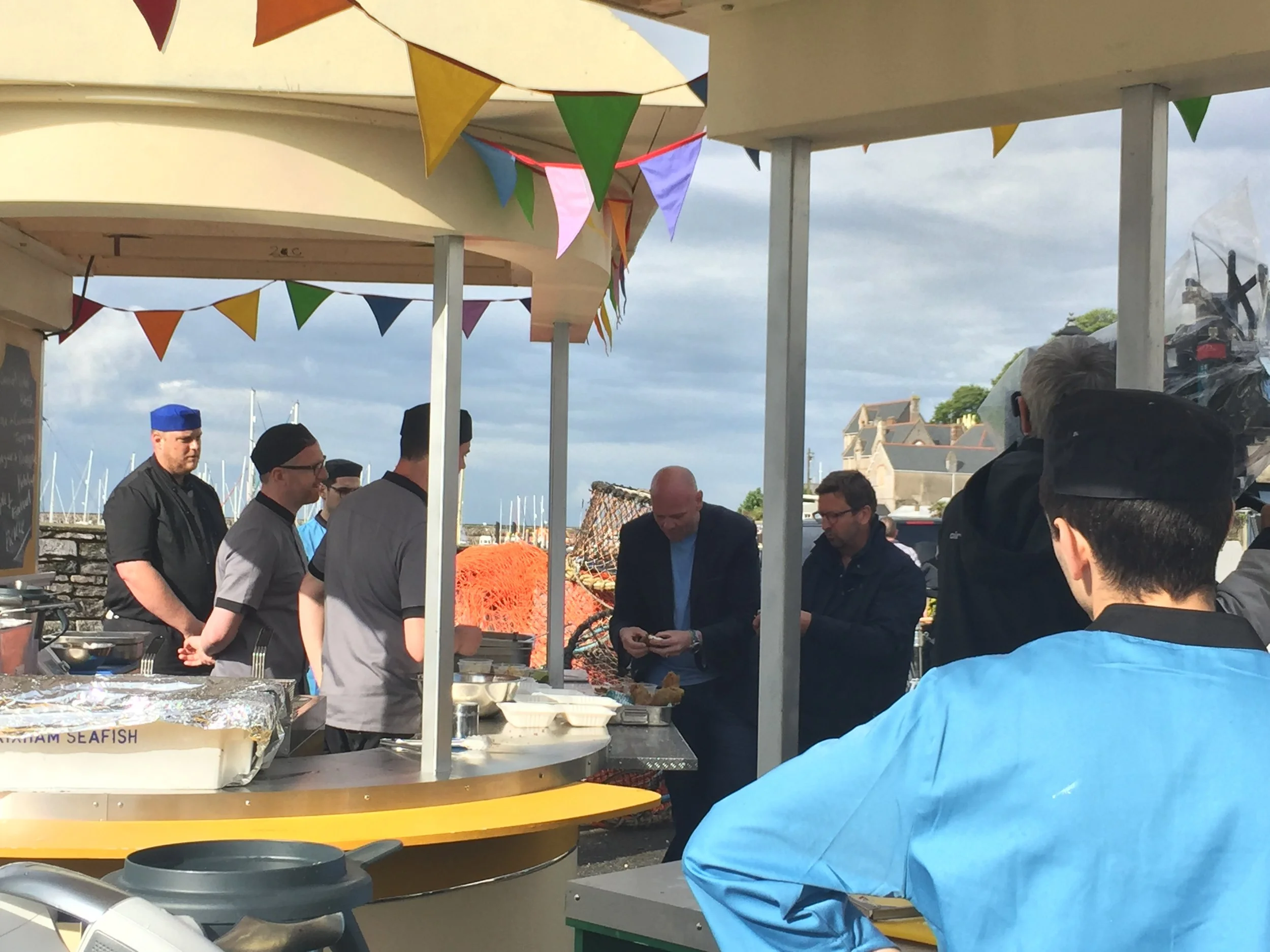 The judging is nerve racking. It's not everyday you get two Michelin Starred chefs not only eating your food but commenting on it too!