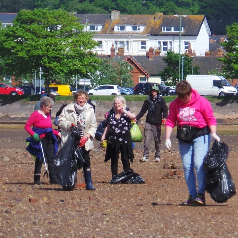 Many hands make light work when it comes to cleaning up the estuary 