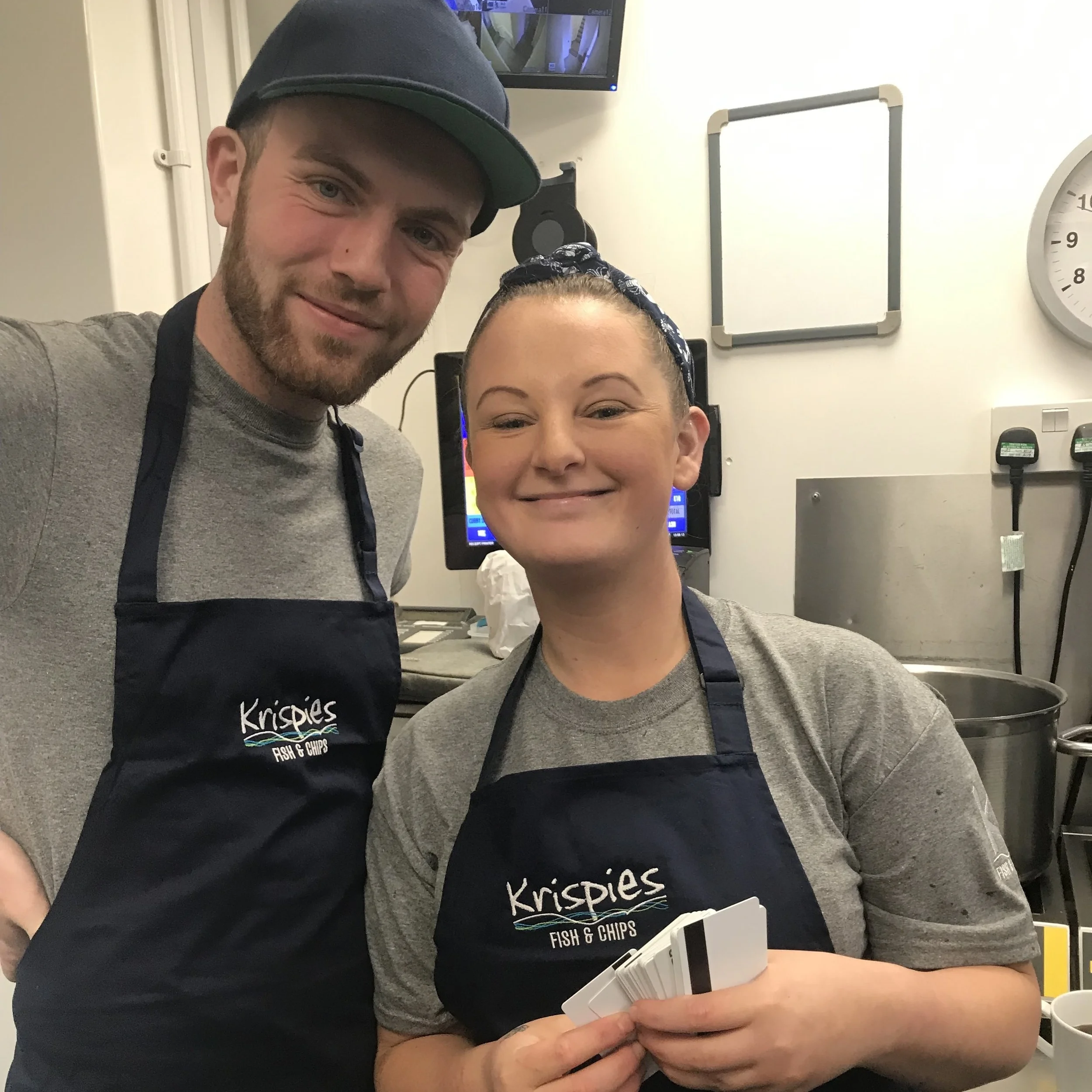There are lots of opportunities for young people looking for a career in catering at Krispies.