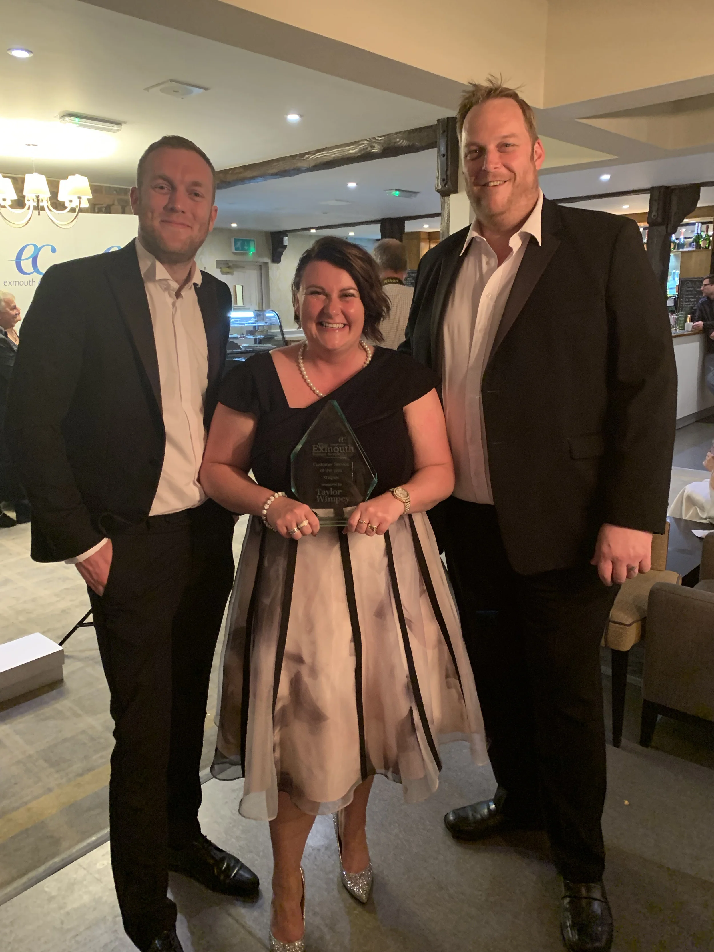 Winning the Exmouth Business Award for Customer Service was a honour as it was voted for by you our customers!