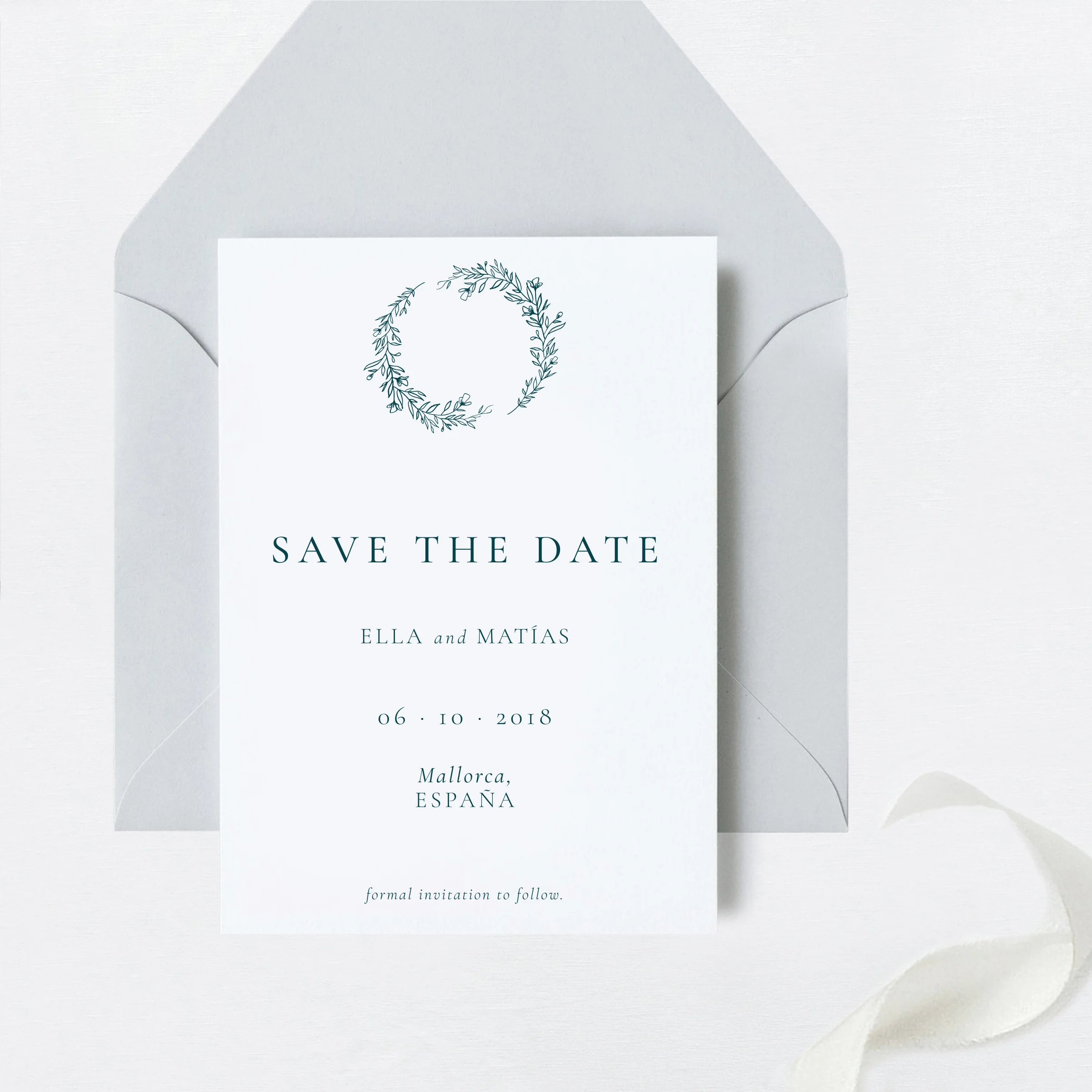 Botanical Wreath Save the Dates Natural Wreath Organic Save our Date Save the Date Cards Florence Small 1.jpg