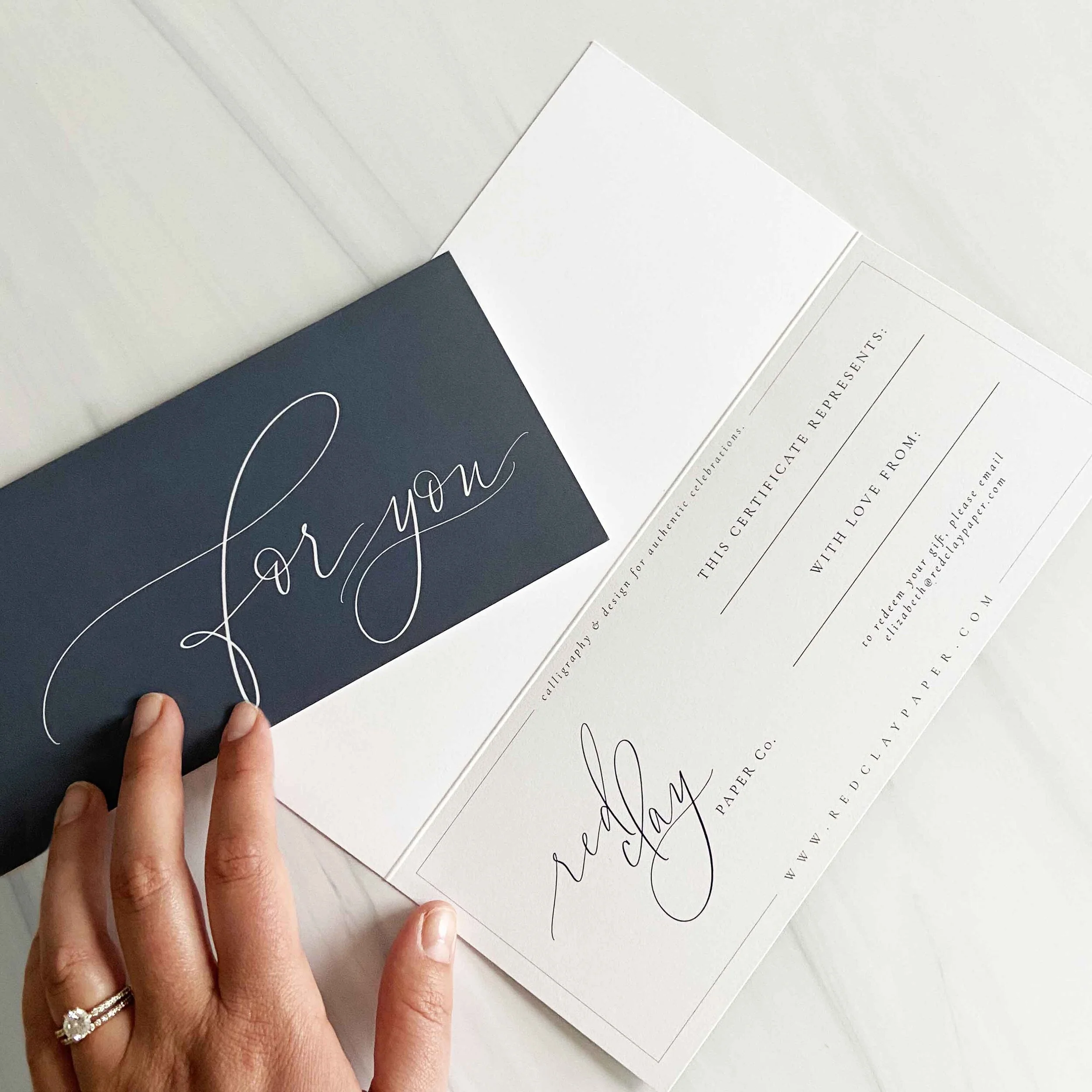 Red Clay Paper Gift Card