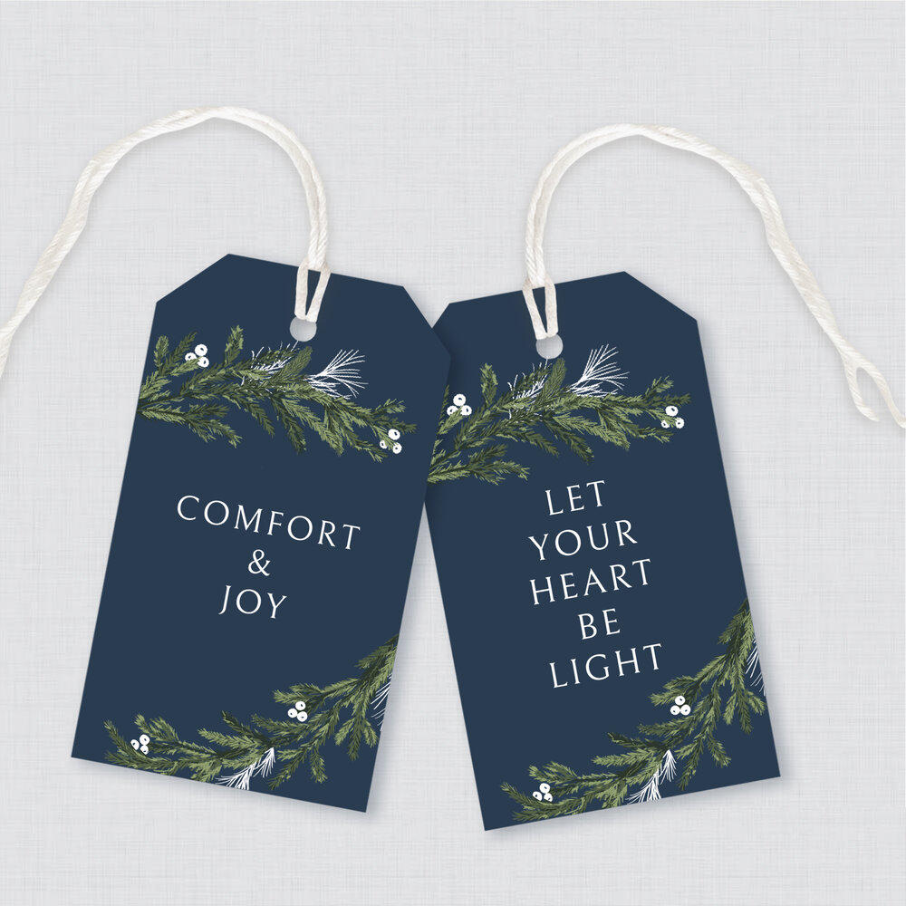 Holiday Lights Christmas Gift Labels