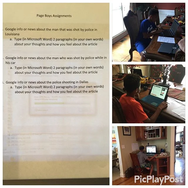 Fun and games can wait. @walt.page.ots and I want to ensure our sons understand the full measure of what's going on.