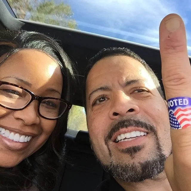 Got hubby out to vote!