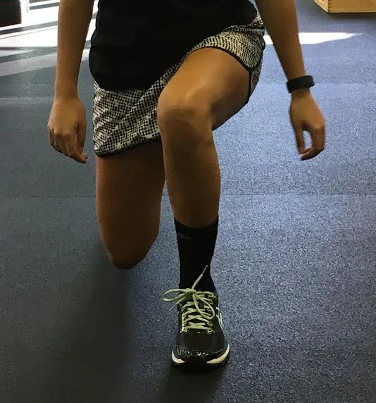 This is not a good knee position but a very common one.