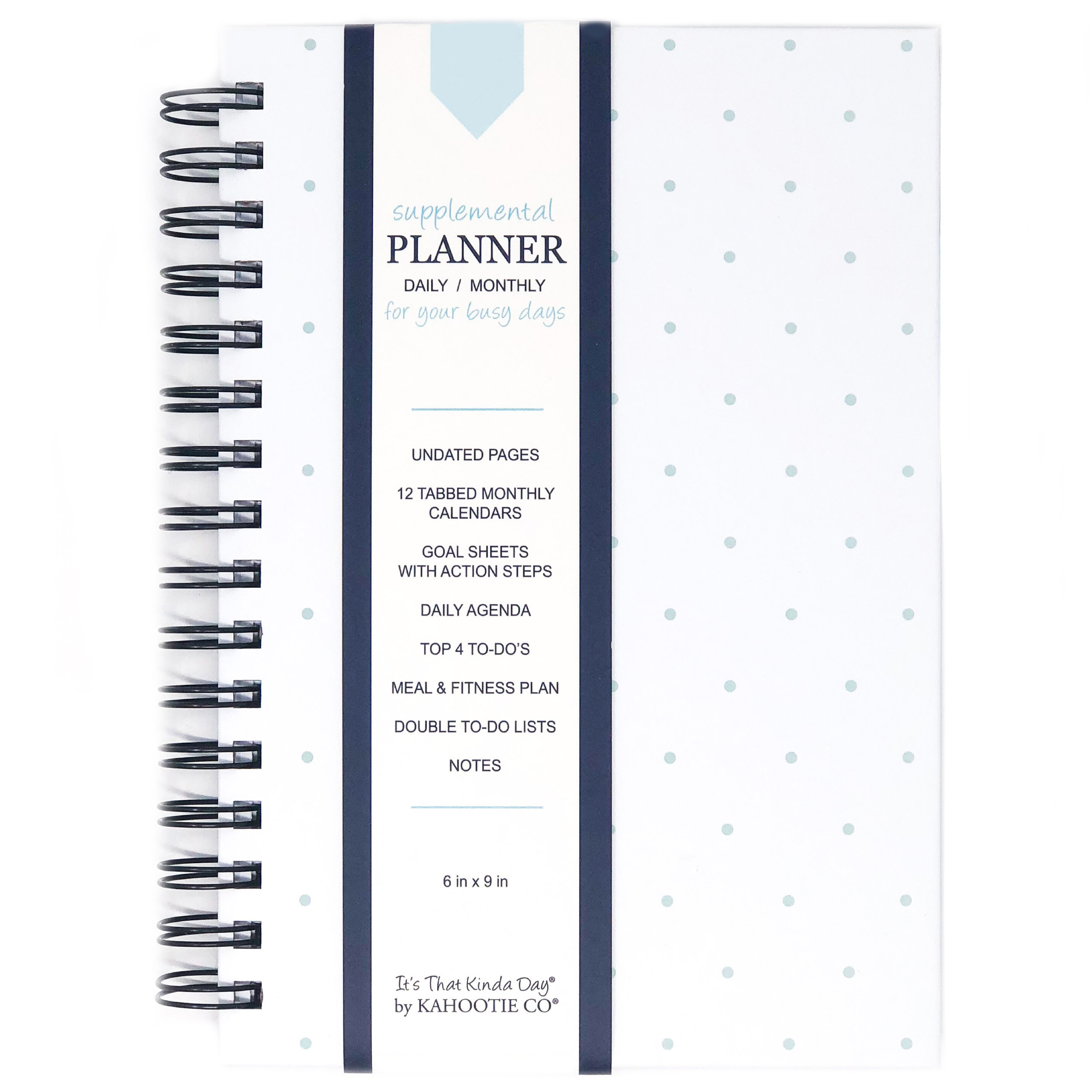 Daily To Do List Planner (Teal Mini Dots)