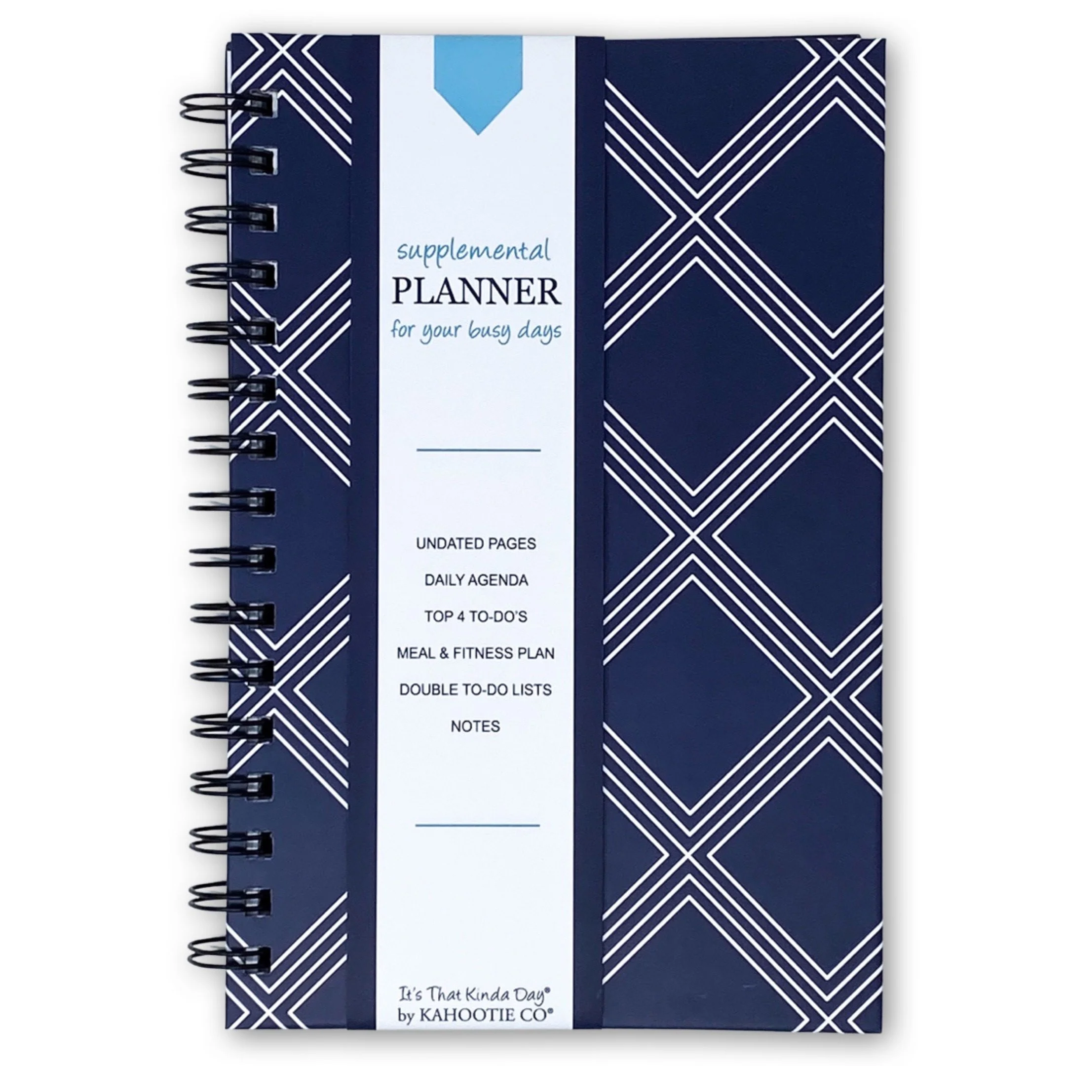 Daily To Do List Planner  (Navy Diamond)
