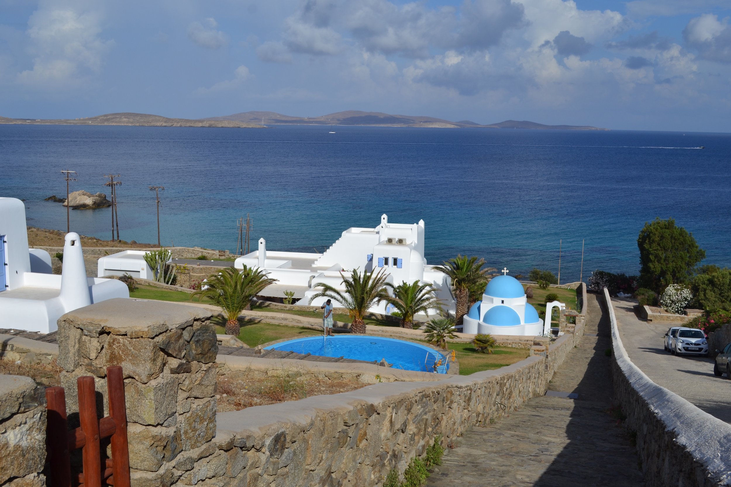 A path to the small private beach