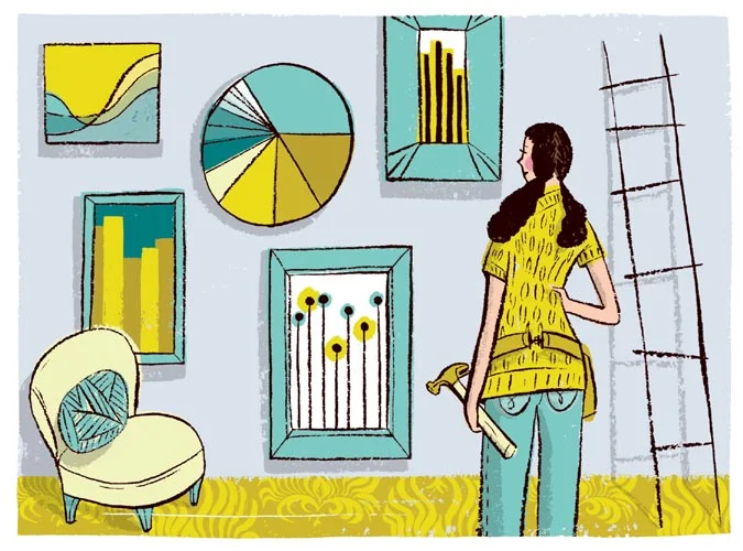 Smart Money Solutions: This illustration headed an article title " Review, refine, resolve", It's time for spring cleaning-and that includes your retirement accounts.