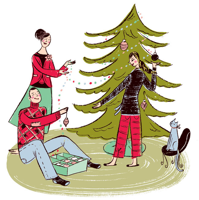 Magazine Châtelaine / Christmas themes / AD Isabelle Dubuc
